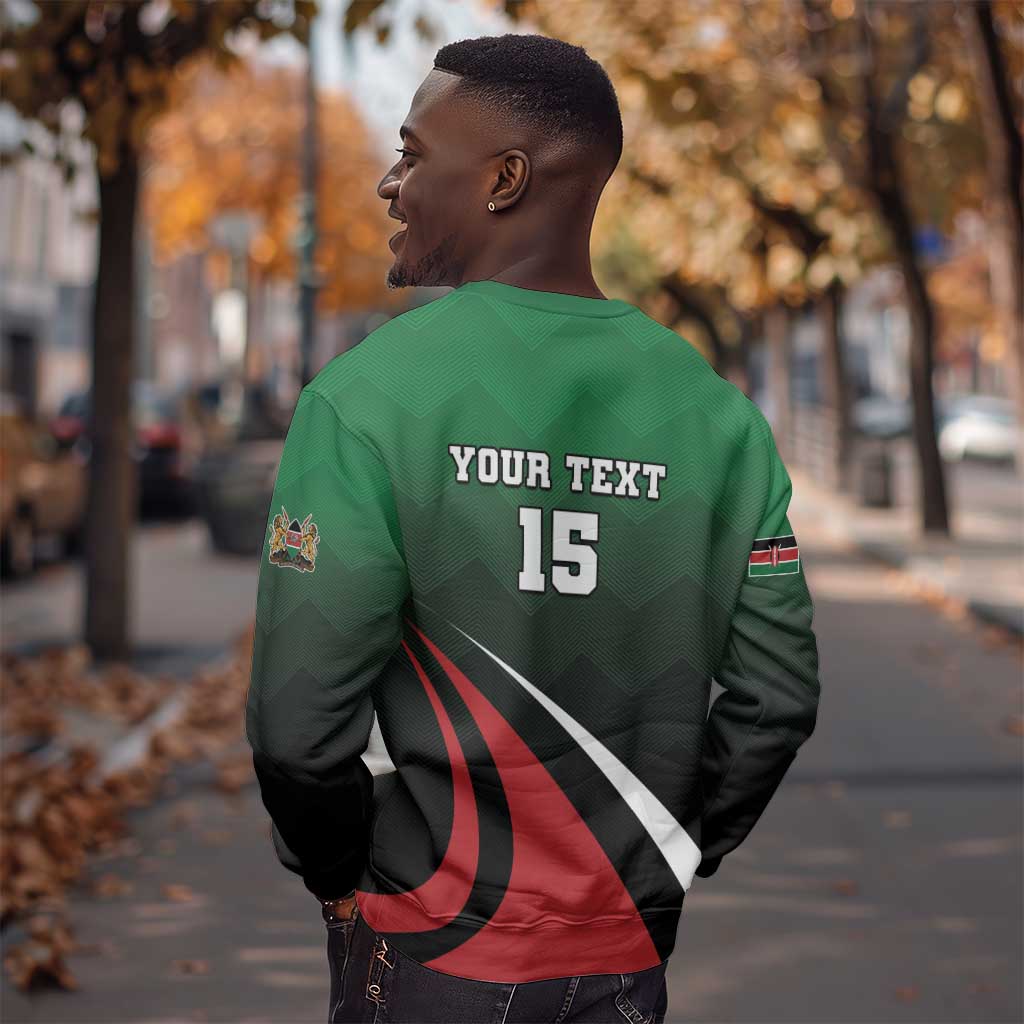 Kenya Rugby Custom Sweatshirt Simbas Mascot - Sporty Style