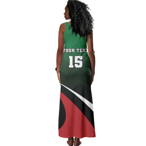 Kenya Rugby Custom Tank Maxi Dress Simbas Mascot - Sporty Style