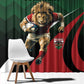 Kenya Rugby Custom Window Curtain Simbas Mascot - Sporty Style