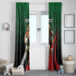 Kenya Rugby Custom Window Curtain Simbas Mascot - Sporty Style