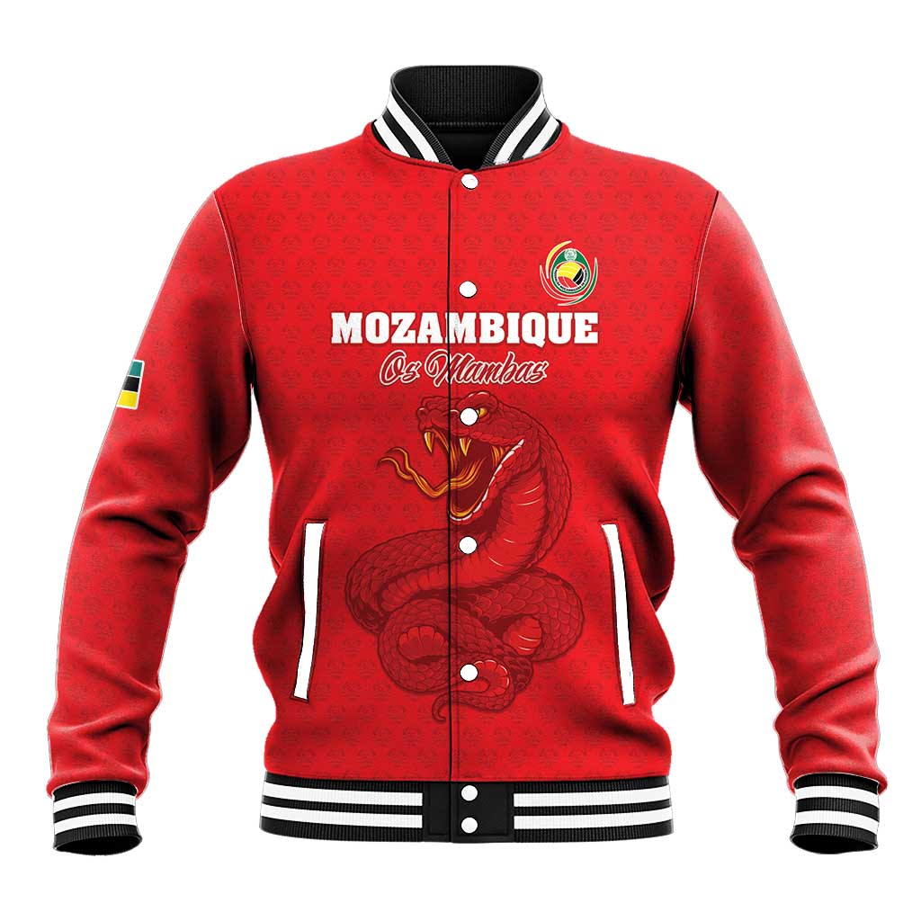 Custom Mozambique Football Baseball Jacket Go Champions Os Mambas - African Pride