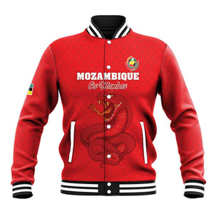 Custom Mozambique Football Baseball Jacket Go Champions Os Mambas - African Pride