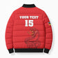 Custom Mozambique Football Bomber Puffer Jacket Come On Os Mambas