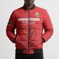 Custom Mozambique Football Bomber Puffer Jacket Come On Os Mambas
