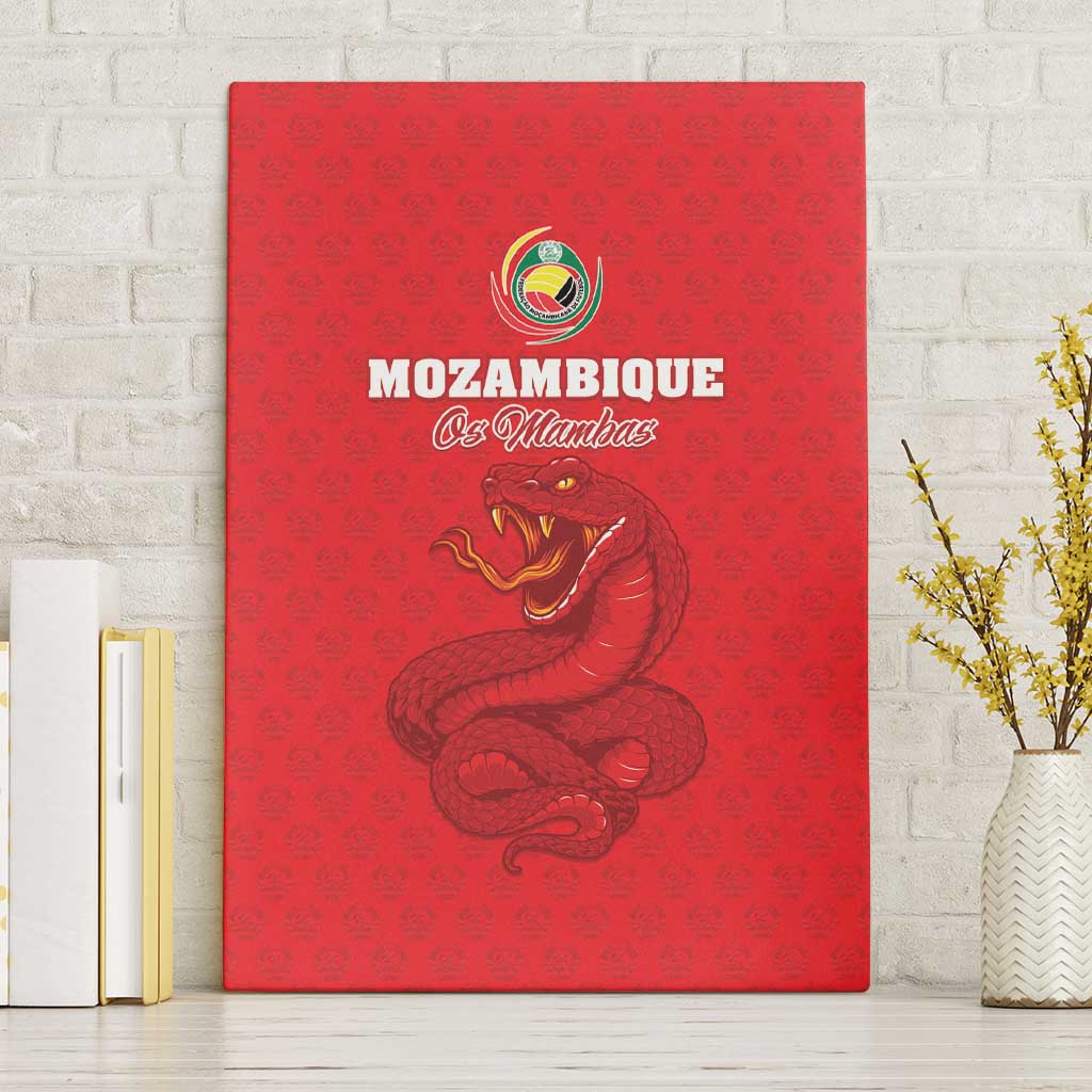 Mozambique Football Canvas Wall Art Go Champions Os Mambas - African Pride