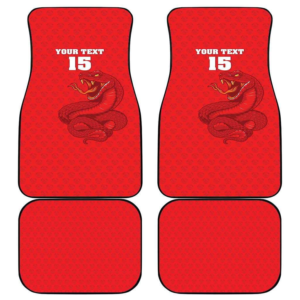 Custom Mozambique Football Car Mats Go Champions Os Mambas - African Pride