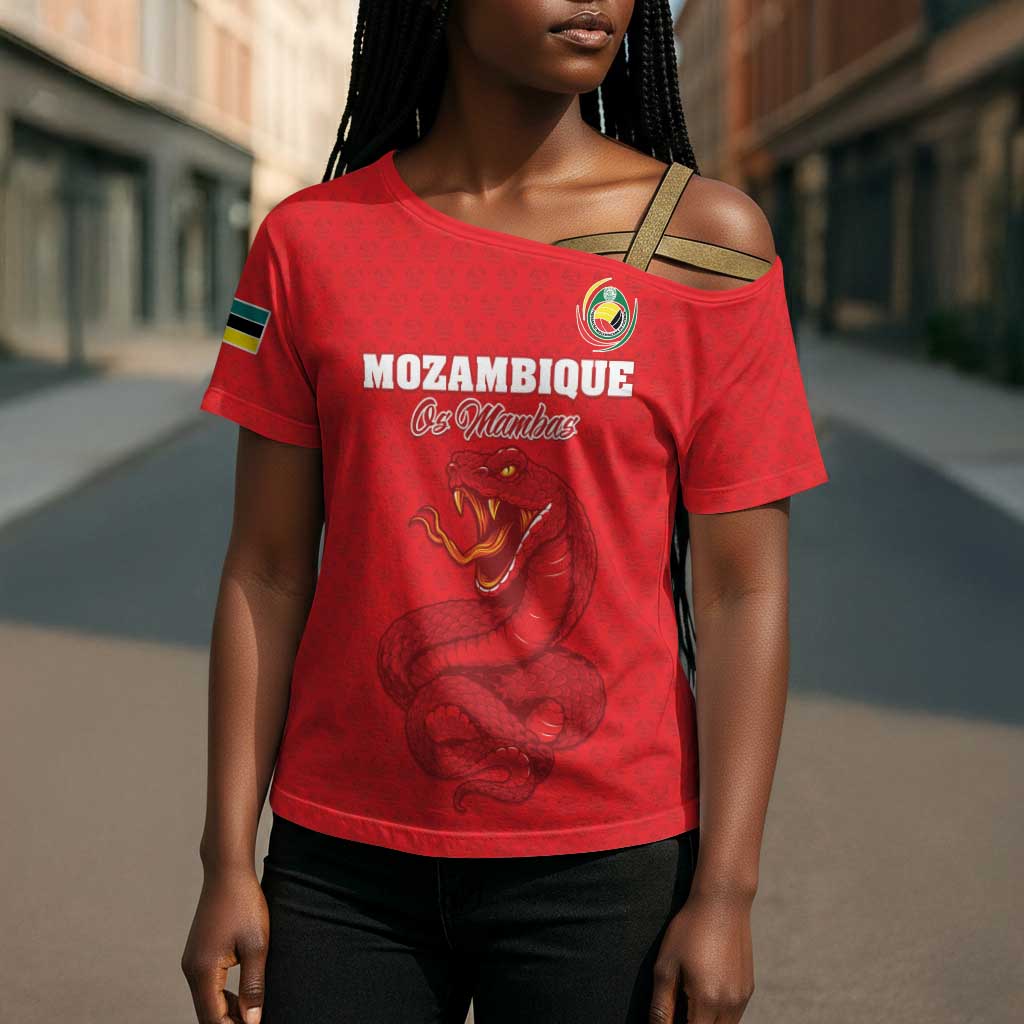 Custom Mozambique Football Cross Shoulder Shirt Come On Os Mambas