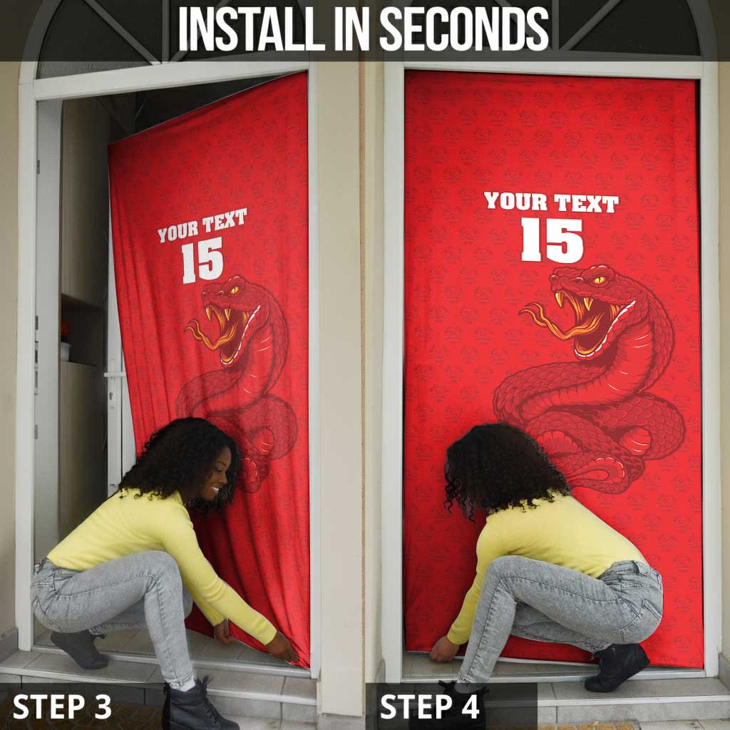 Custom Mozambique Football Door Cover Come On Os Mambas