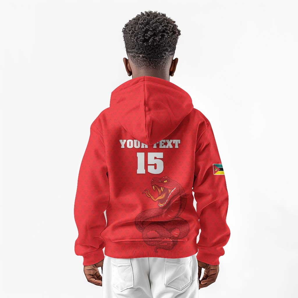 Custom Mozambique Football Kid Hoodie Go Champions Os Mambas - African Pride