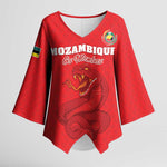 Custom Mozambique Football Kimono Sleeve Blouse Come On Os Mambas