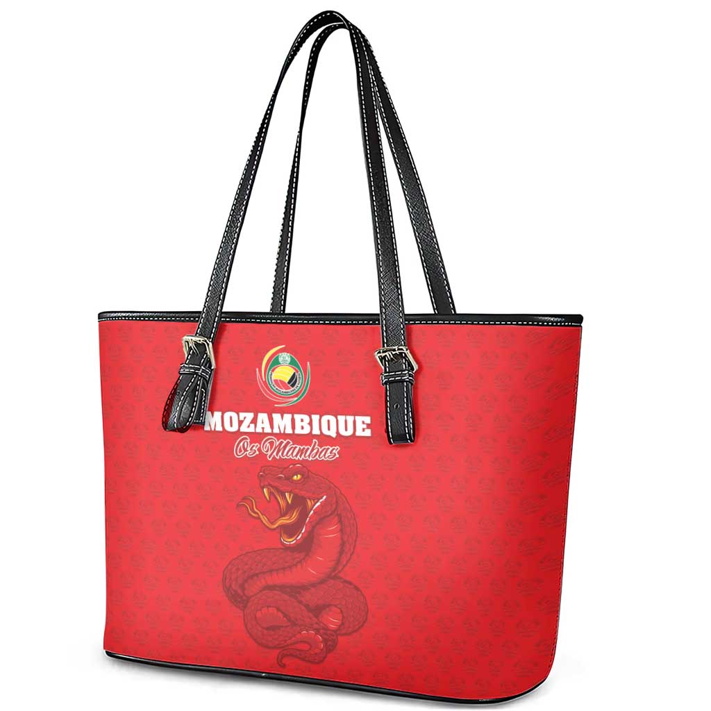 Mozambique Football Leather Tote Bag Go Champions Os Mambas - African Pride