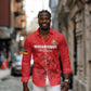 Custom Mozambique Football Long Sleeve Button Shirt Go Champions Os Mambas - African Pride