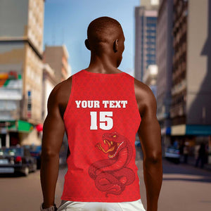 Custom Mozambique Football Men Tank Top Go Champions Os Mambas - African Pride