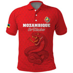 Custom Mozambique Football Polo Shirt Go Champions Os Mambas - African Pride