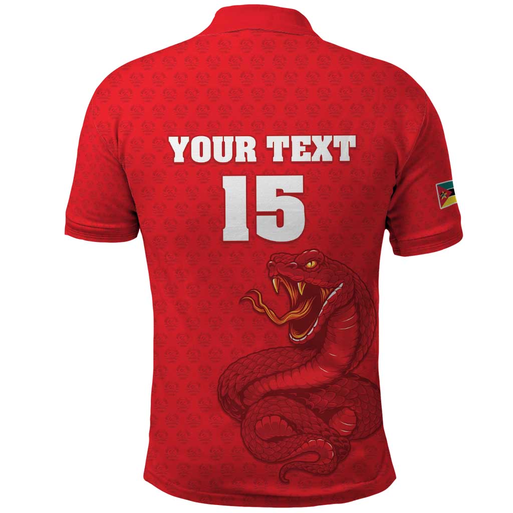 Custom Mozambique Football Polo Shirt Go Champions Os Mambas - African Pride