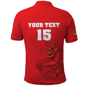 Custom Mozambique Football Polo Shirt Go Champions Os Mambas - African Pride