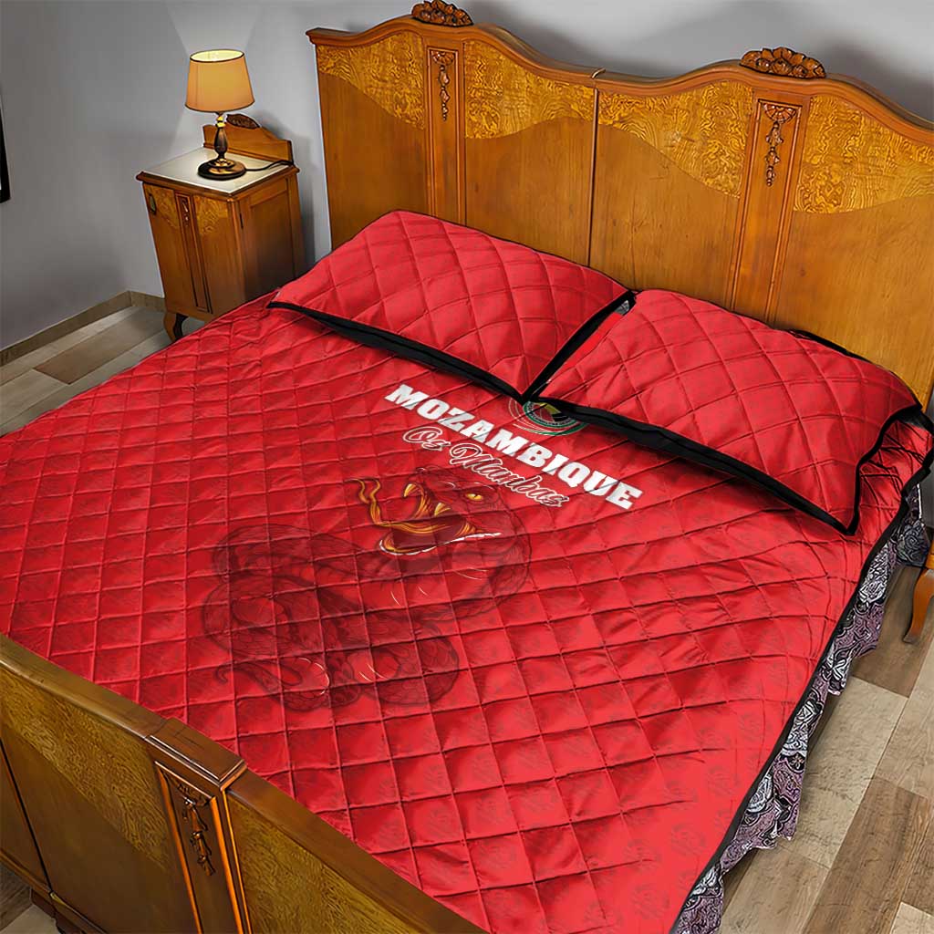 Mozambique Football Quilt Bed Set Go Champions Os Mambas - African Pride