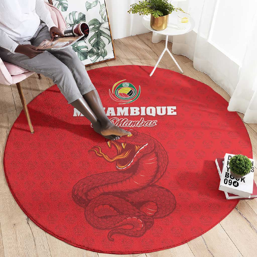 Mozambique Football Round Carpet Go Champions Os Mambas - African Pride