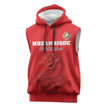 Custom Mozambique Football Sleeveless Hoodie Go Champions Os Mambas - African Pride