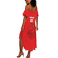 Custom Mozambique Football Summer Maxi Dress Go Champions Os Mambas - African Pride