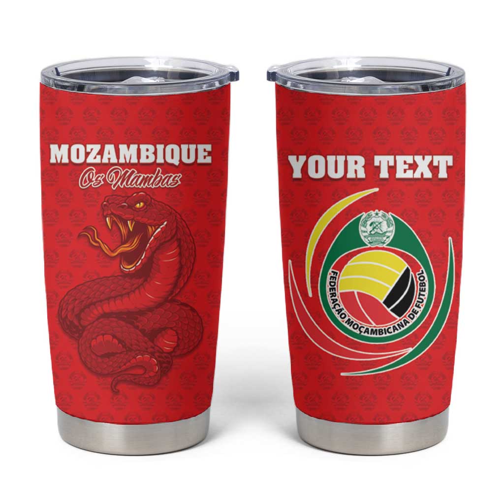 Custom Mozambique Football Tumbler Cup Go Champions Os Mambas - African Pride