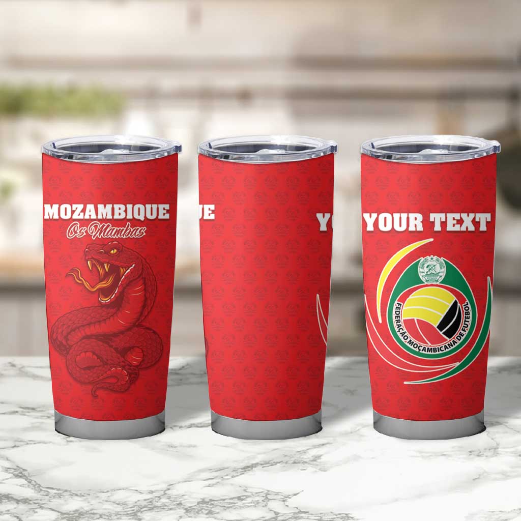 Custom Mozambique Football Tumbler Cup Go Champions Os Mambas - African Pride
