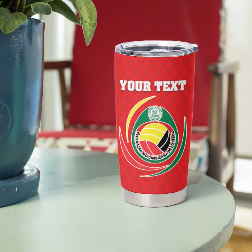 Custom Mozambique Football Tumbler Cup Go Champions Os Mambas - African Pride
