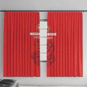 Mozambique Football Window Curtain Go Champions Os Mambas - African Pride