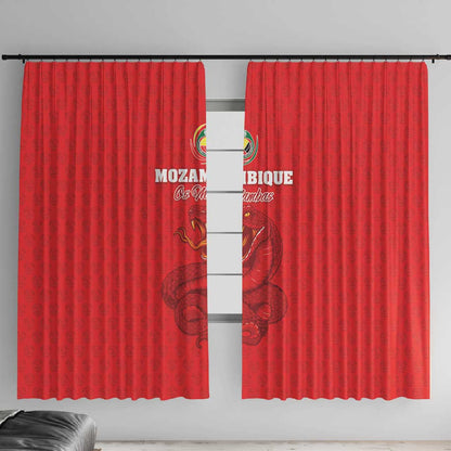 Mozambique Football Window Curtain Go Champions Os Mambas - African Pride