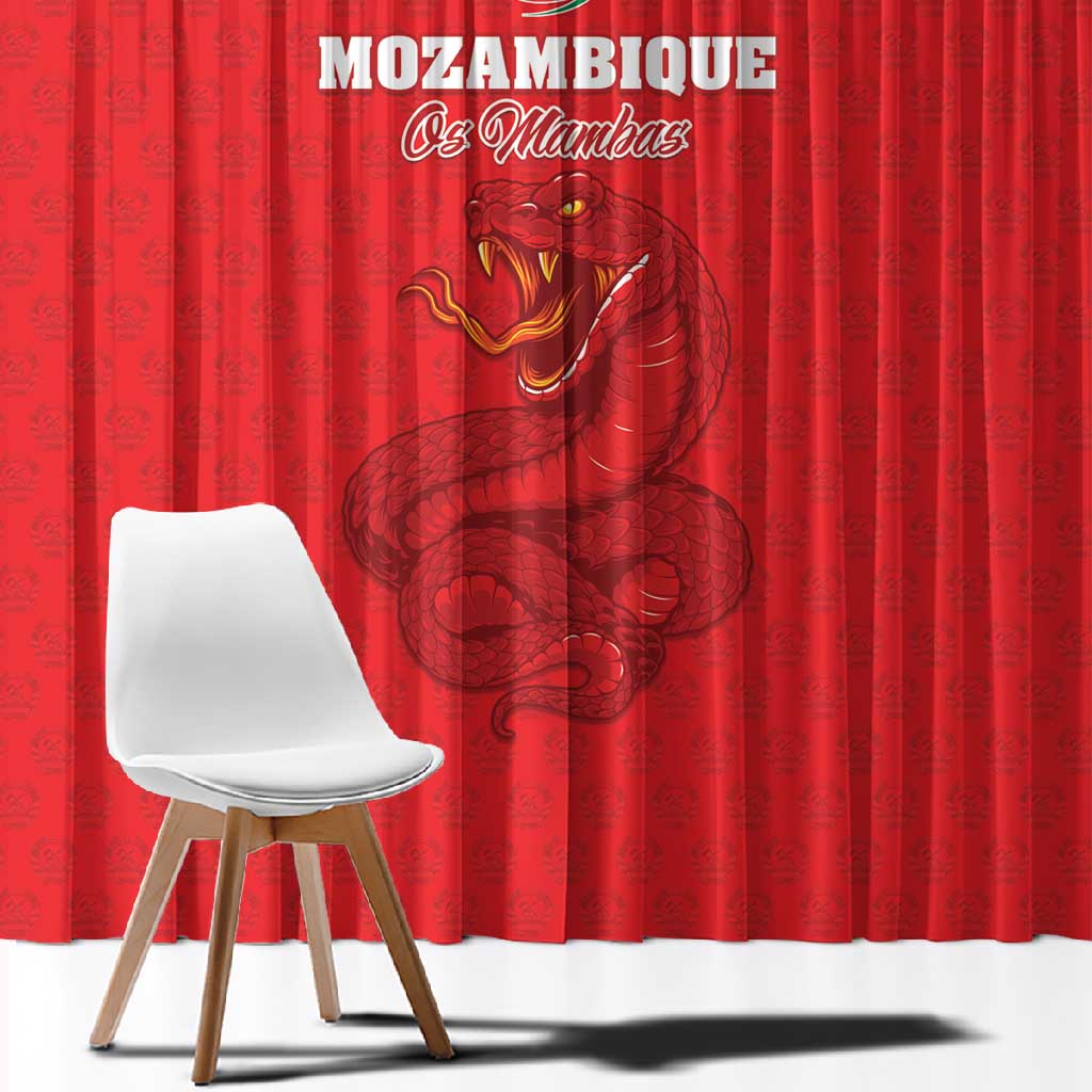 Mozambique Football Window Curtain Go Champions Os Mambas - African Pride