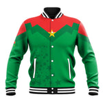 Custom Burkina Faso Football Baseball Jacket Go Les Etalons Go - African Pride