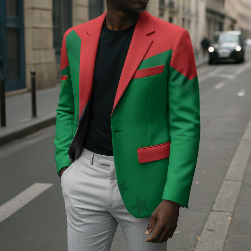 Custom Burkina Faso Football Blazer Go Champions Les Etalons