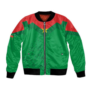Custom Burkina Faso Football Bomber Jacket Go Les Etalons Go - African Pride