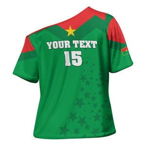 Custom Burkina Faso Football Cross Shoulder Shirt Go Champions Les Etalons