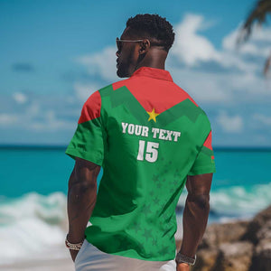 Custom Burkina Faso Football Hawaiian Shirt Go Les Etalons Go - African Pride