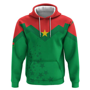 Custom Burkina Faso Football Hoodie Go Les Etalons Go - African Pride