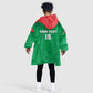 Custom Burkina Faso Football Kid Wearable Blanket Hoodie Go Les Etalons Go - African Pride