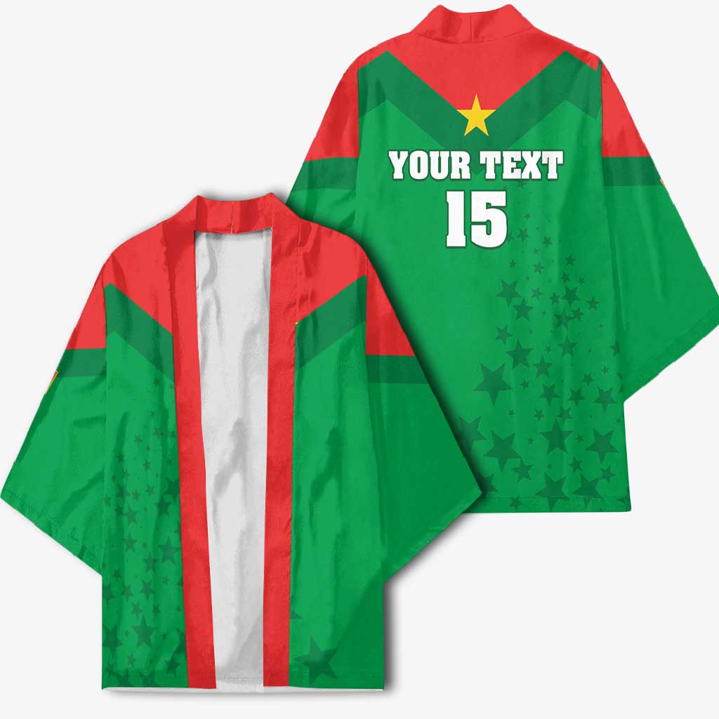 Custom Burkina Faso Football Kimono Go Champions Les Etalons