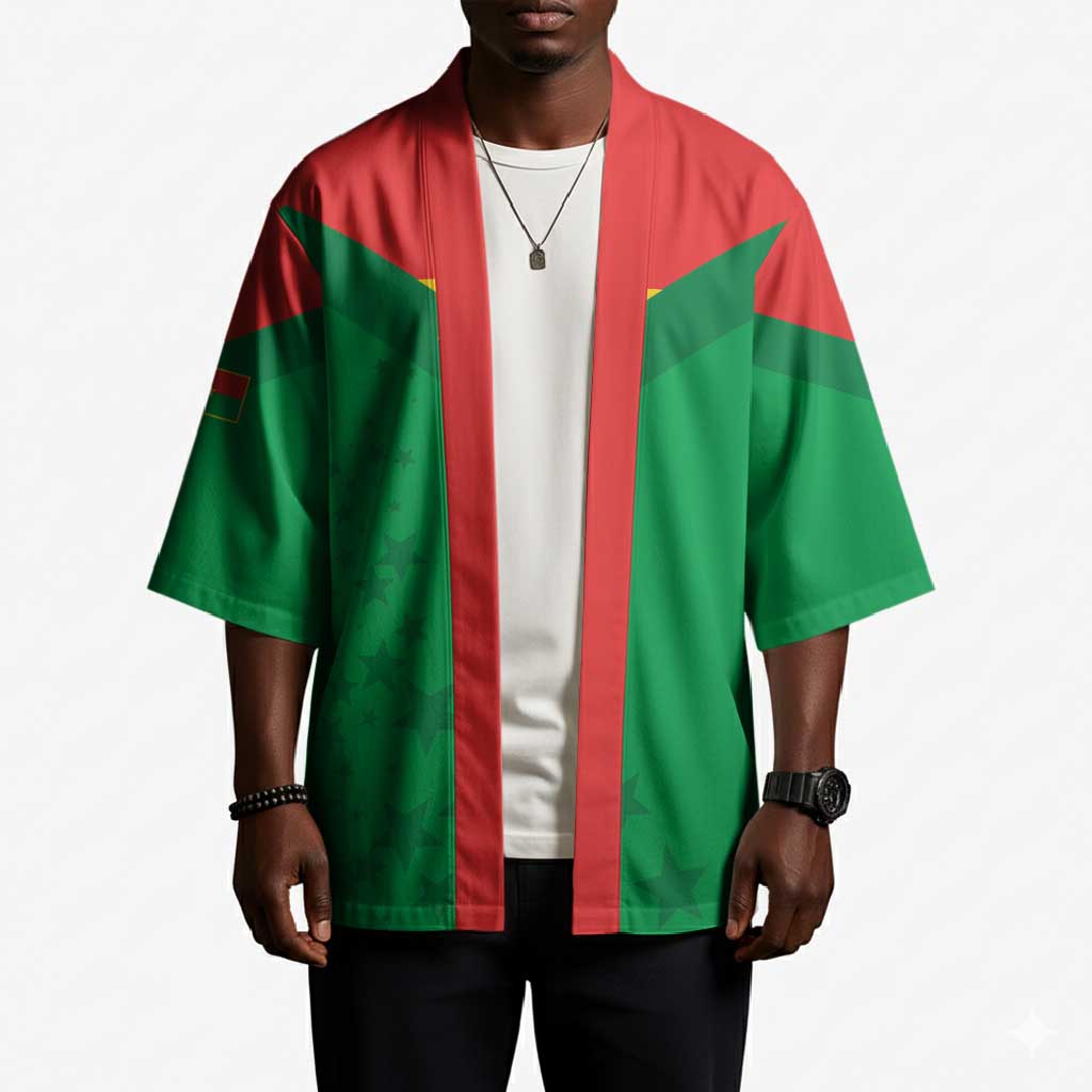 Custom Burkina Faso Football Kimono Go Champions Les Etalons