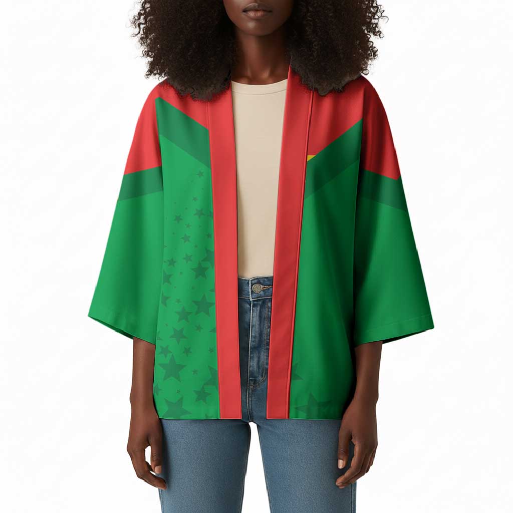 Custom Burkina Faso Football Kimono Go Champions Les Etalons