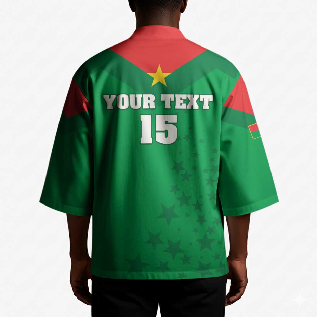 Custom Burkina Faso Football Kimono Go Champions Les Etalons