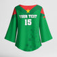 Custom Burkina Faso Football Kimono Sleeve Blouse Go Champions Les Etalons