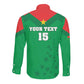 Custom Burkina Faso Football Long Sleeve Button Shirt Go Les Etalons Go - African Pride