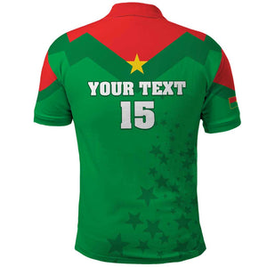 Custom Burkina Faso Football Polo Shirt Go Les Etalons Go - African Pride