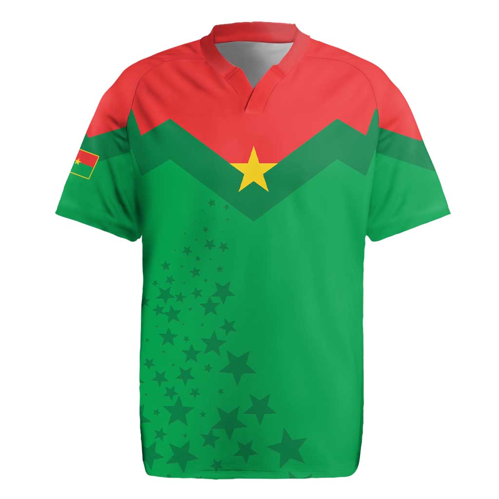 Custom Burkina Faso Football Rugby Jersey Go Les Etalons Go - African Pride