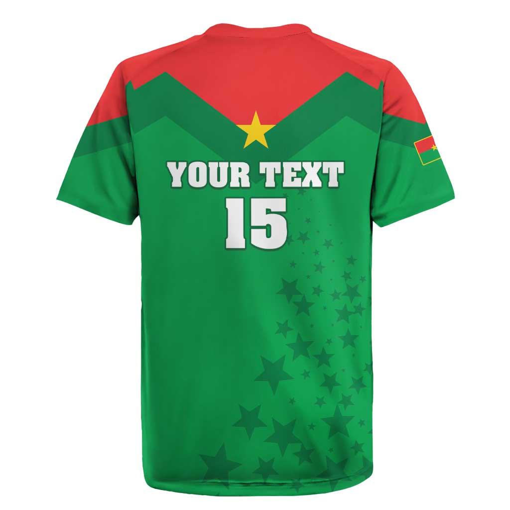 Custom Burkina Faso Football Rugby Jersey Go Les Etalons Go - African Pride