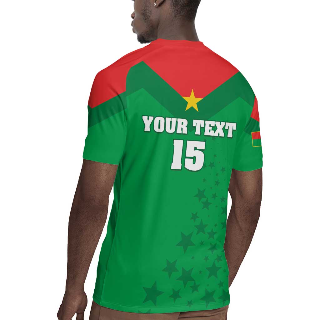 Custom Burkina Faso Football Rugby Jersey Go Les Etalons Go - African Pride