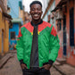 Custom Burkina Faso Football Sleeve Zip Bomber Jacket Go Les Etalons Go - African Pride