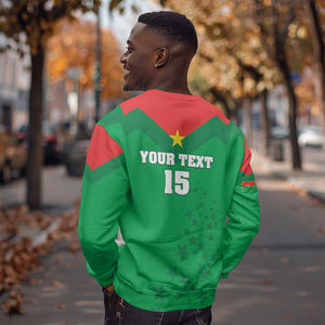 Custom Burkina Faso Football Sweatshirt Go Les Etalons Go - African Pride