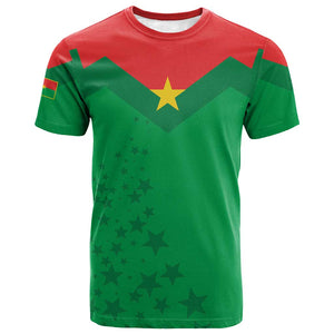 Custom Burkina Faso Football T shirt Go Les Etalons Go LT15